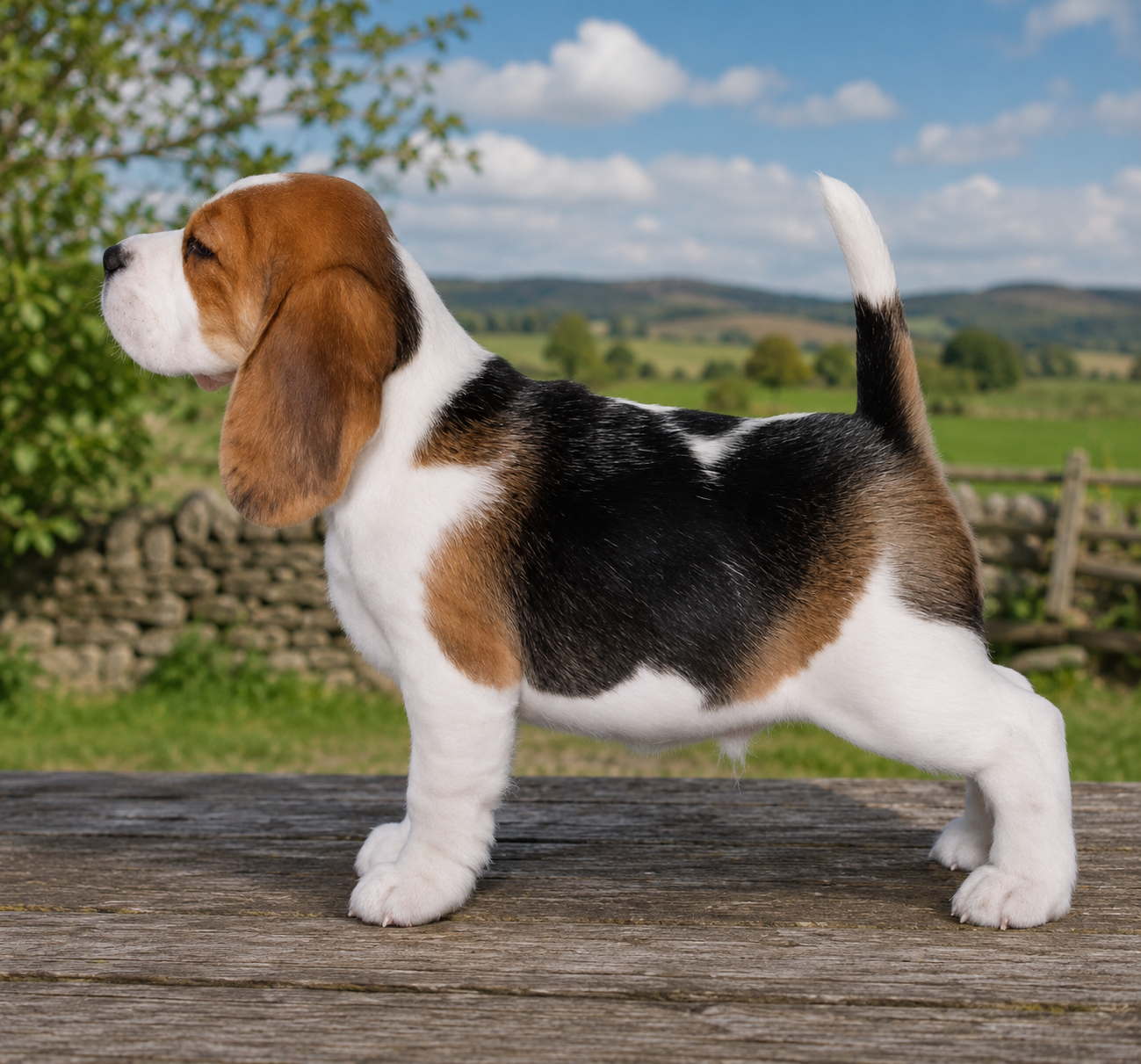 cute beagle puppy, tri-colour beagle puppy, kennel club beagle